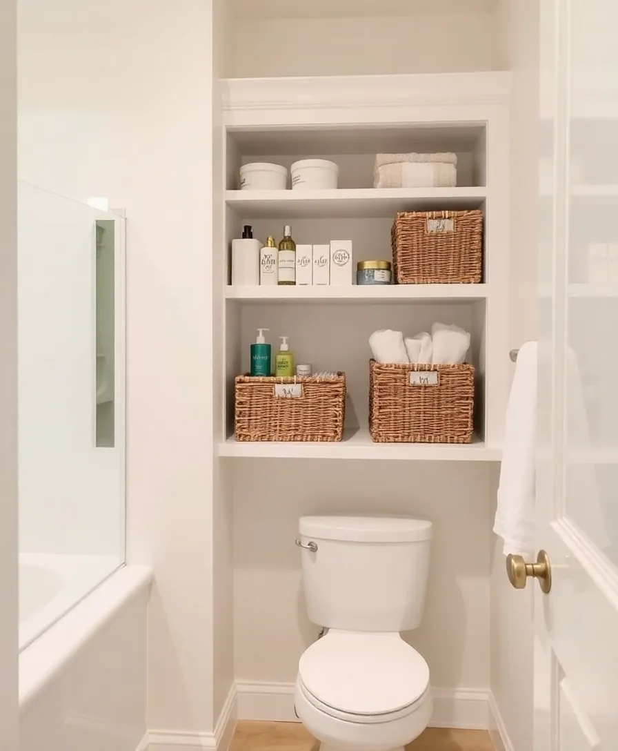 16 Spa-Like Bathroom Styling Ideas That'll Make Every Day Feel Like a Retreat! - 12. Functional Storage Solutions
