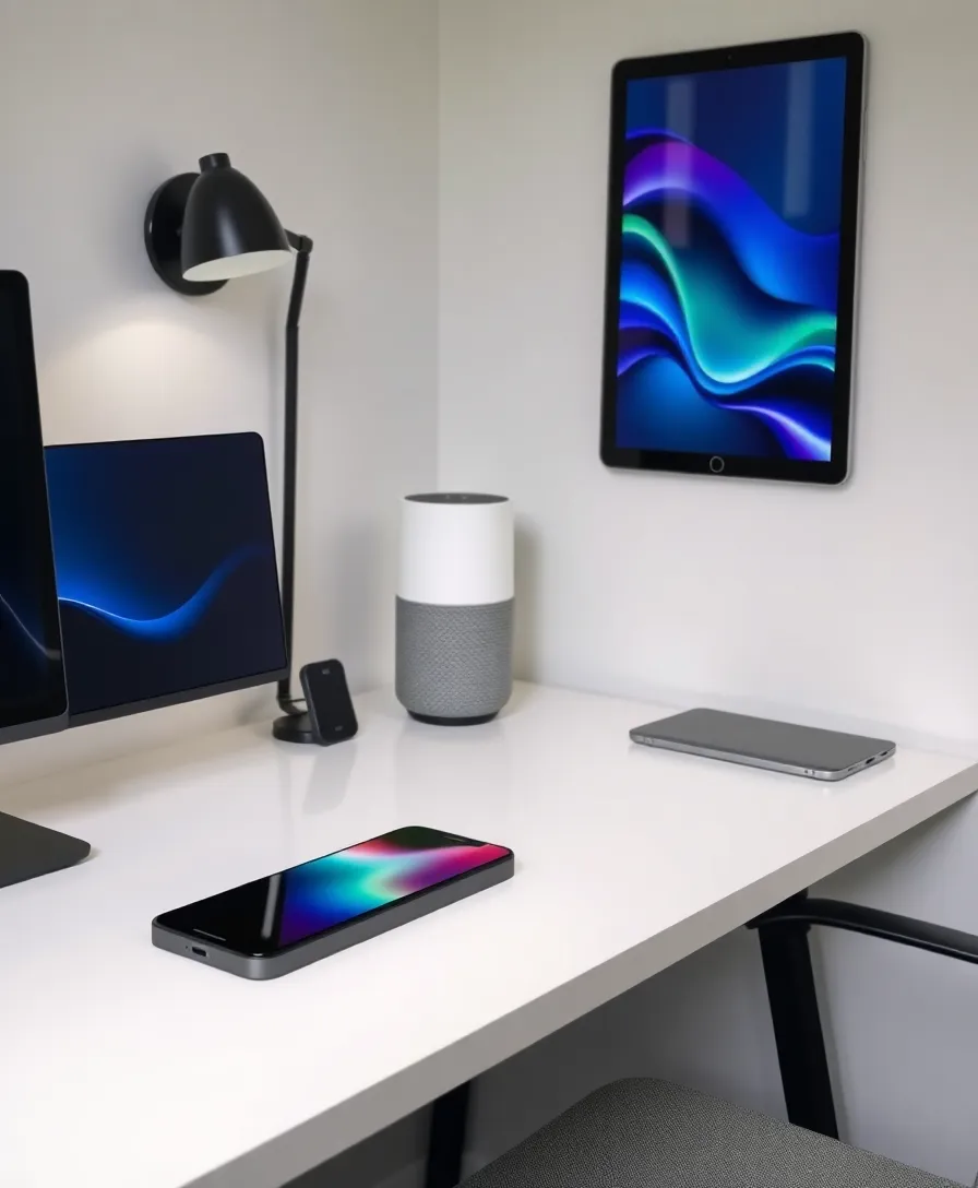 15 Home Office Decor Ideas That'll Boost Your Productivity Instantly! - 12. Smart Tech Integration