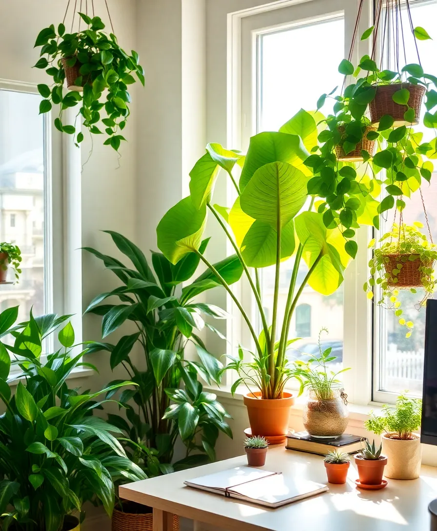 15 Home Office Decor Ideas That'll Boost Your Productivity Instantly! - 6. Greenery Galore