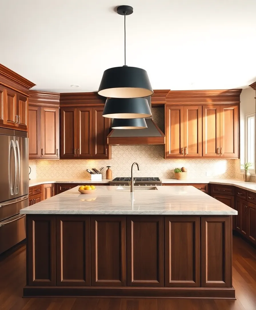 22 Stunning Kitchen Decor Ideas to Make You Fall in Love with Cooking Again (Wait Until You See #10!) - 3. Statement Lighting Fixtures