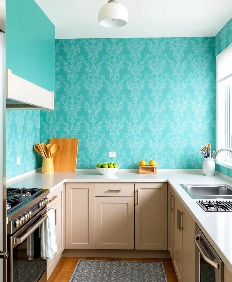 22 Stunning Kitchen Decor Ideas to Make You Fall in Love with Cooking Again (Wait Until You See #10!) - 18. Colorful Accent Walls