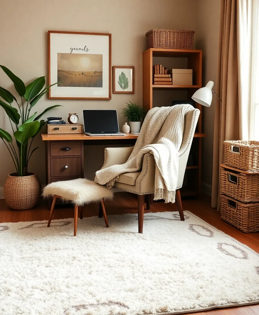 15 Home Office Decor Ideas That'll Boost Your Productivity Instantly! - 11. Textured Elements