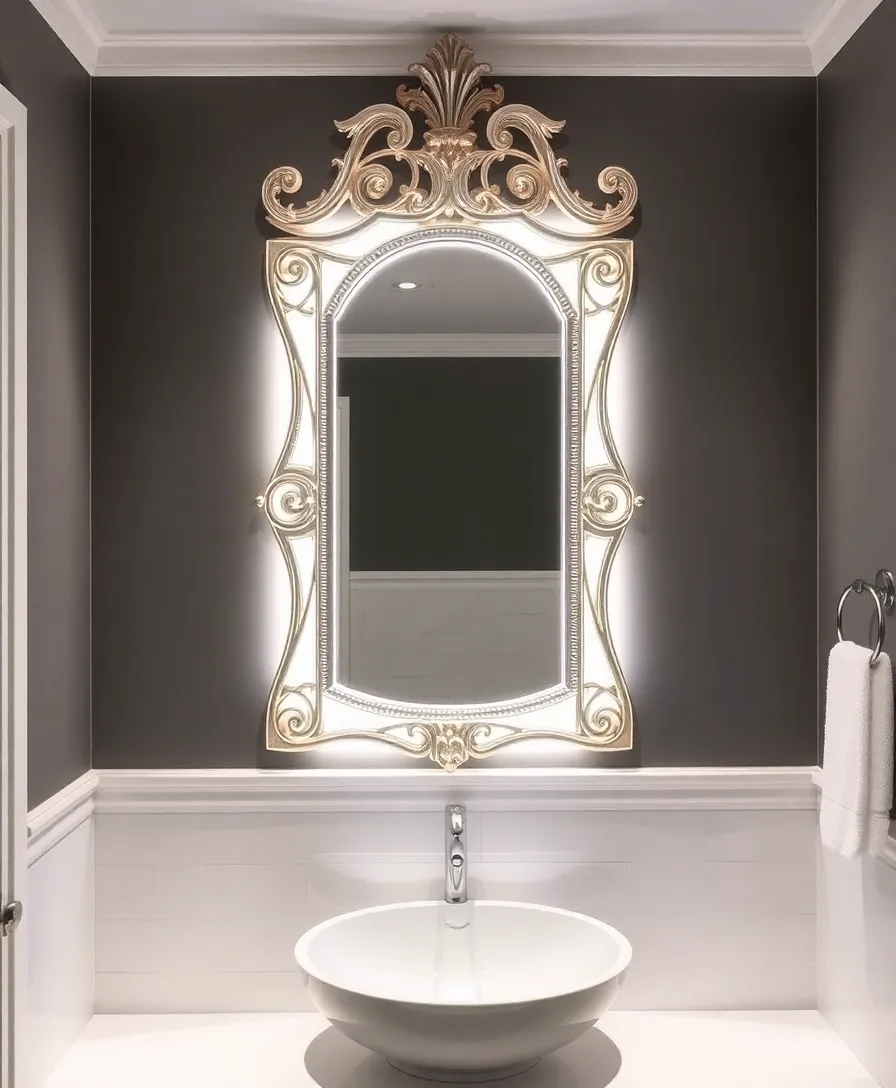 16 Spa-Like Bathroom Styling Ideas That'll Make Every Day Feel Like a Retreat! - 9. Elegant Mirrors