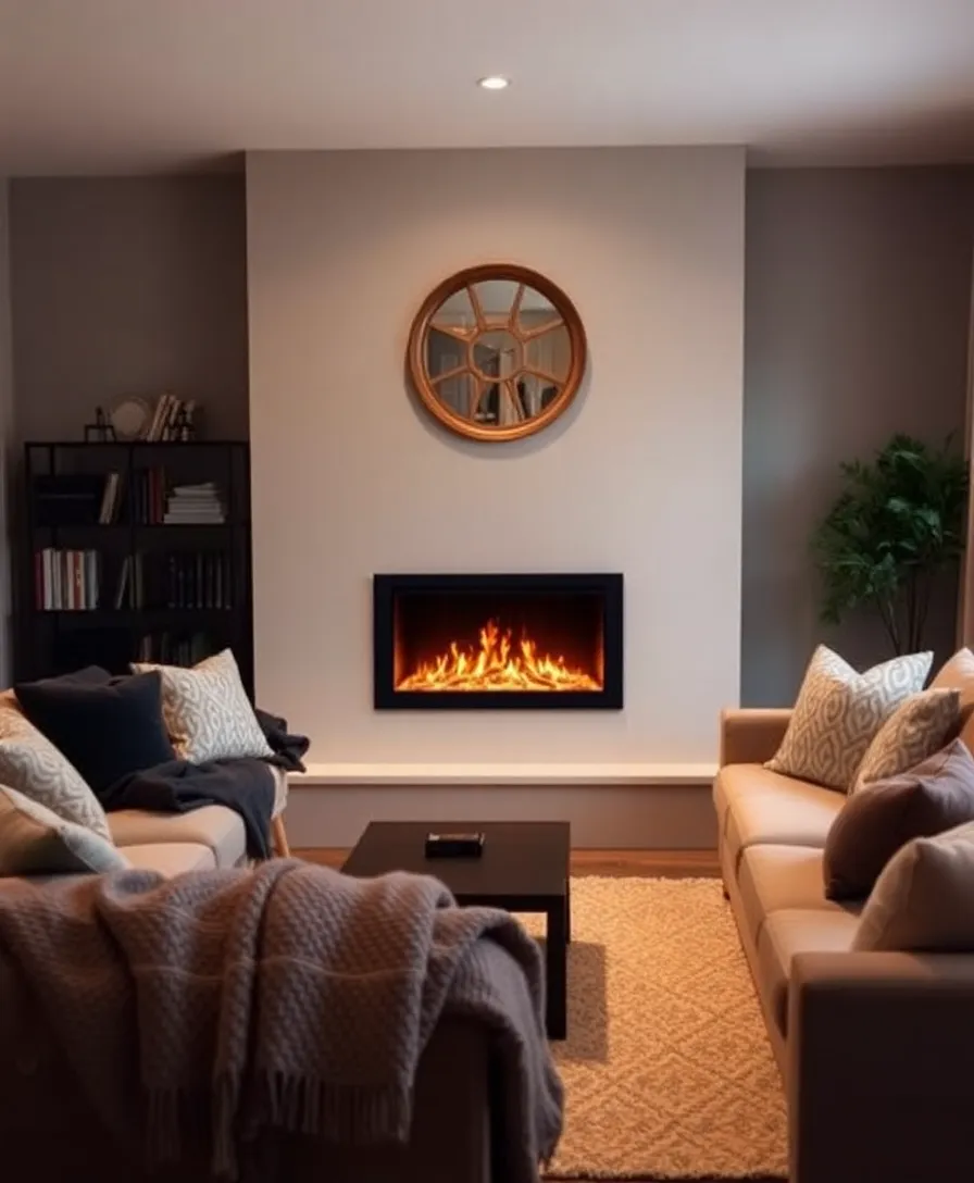 19 Living Room Ideas That'll Make You Want to Curl Up and Stay Forever! - 17. Cozy Fireplaces for Warmth and Ambiance